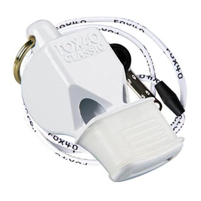 Fox 40 Classic CMG Pealess Safety Whistle, 115 dB, White - 9603-0708 - Image 2
