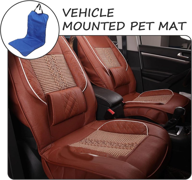 Waterproof Car Seat Cover for Dogs, Scratch-Proof Oxford Fabric Pet Seat Pad 106X49Cm, Non-Slip Automotive Pet Cushion for Small Dogs Travel - Image 5