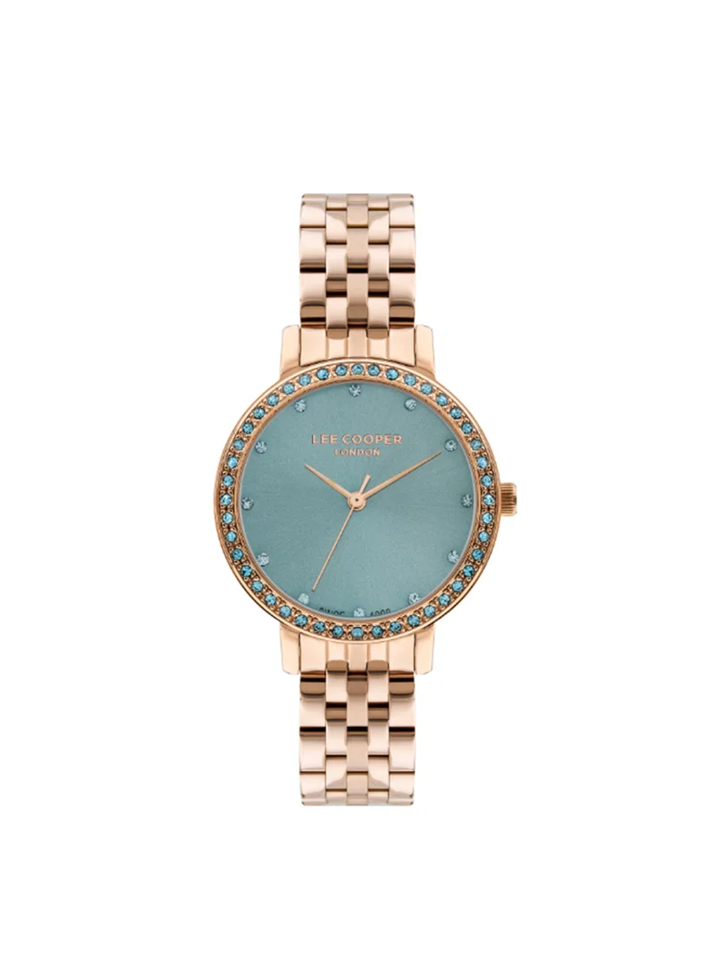 لي كوبر Women's Analog Round Shape Wrist Watch LC07590.490 - 34 Mm