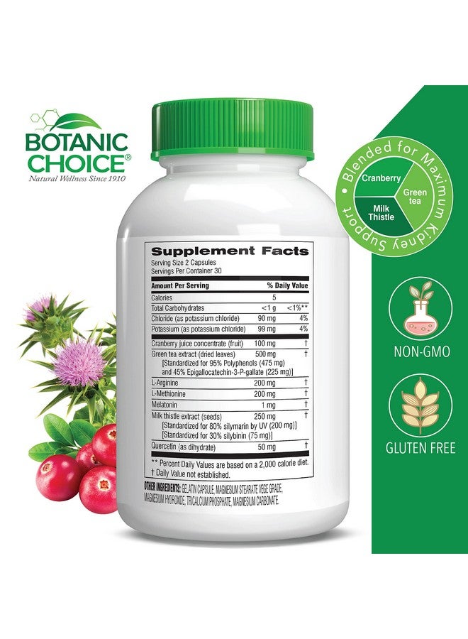 Botanic Choice Ultra Kidney Complex - Optimal Kidney Support with Milk Thistle, Green Tea & More- 60 Capsules - Image 2