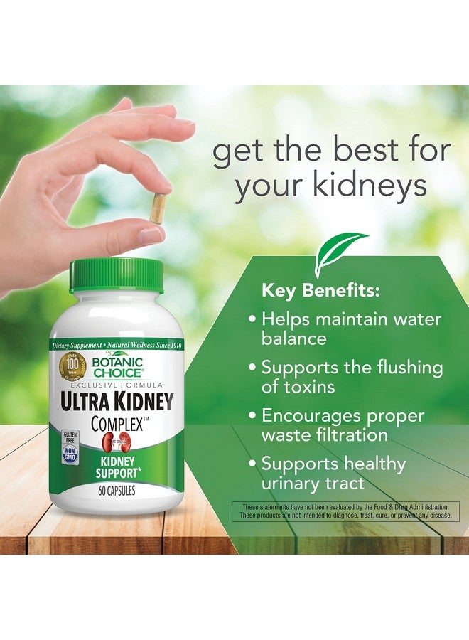 Botanic Choice Ultra Kidney Complex - Optimal Kidney Support with Milk Thistle, Green Tea & More- 60 Capsules - Image 4
