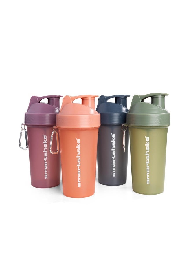 Smartshake Protein Shaker Bottle for Protein Mixes - 4 Pack - 13.5 oz | Leak Proof Shaker Cups for Protein Shakes | Blender Bottle Shaker | Protein Shaker Bottle Pack | BPA Free Shaker – Multicolor - Image 1