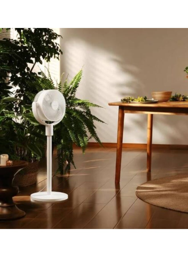 Xiaomi Smart Standing Air Circulation Fan, 360° Oscillation, Silent DC Motor, WiFi Control, Adjustable Height, 18W, White | Smart Fan - Image 3