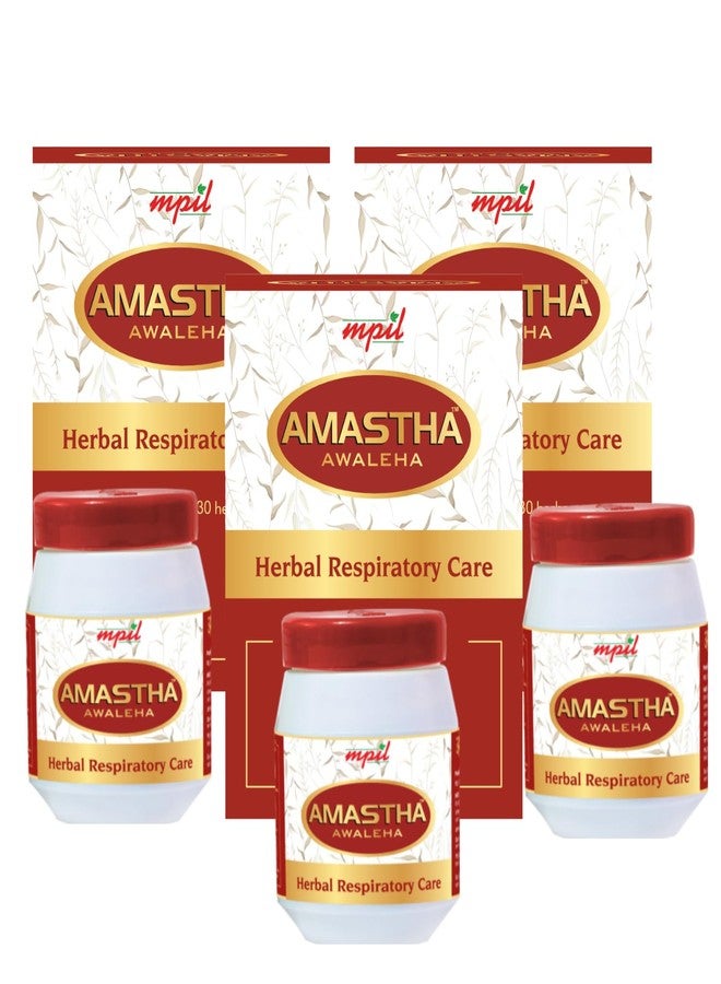 MPIL Amastha Awaleha 250gm | Herbal Respiratory & Immune Wellness Support with Amla & Tulsi | 30 Ayurvedic Herbs | FSSAI & AYUSH Certified pack of 3 - Image 1
