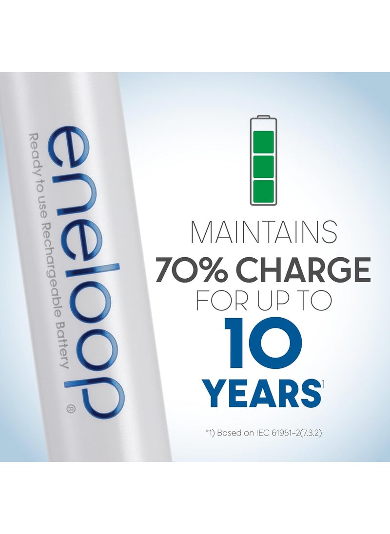 eneloop Eneloop Panasonic BK3MCCA4BA AA 2100 Cycle NiMH PreCharged Rechargeable Batteries 4Battery Pack  - Image 5