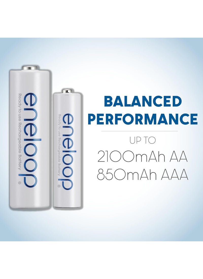 eneloop Eneloop Panasonic BK3MCCA4BA AA 2100 Cycle NiMH PreCharged Rechargeable Batteries 4Battery Pack  - Image 3