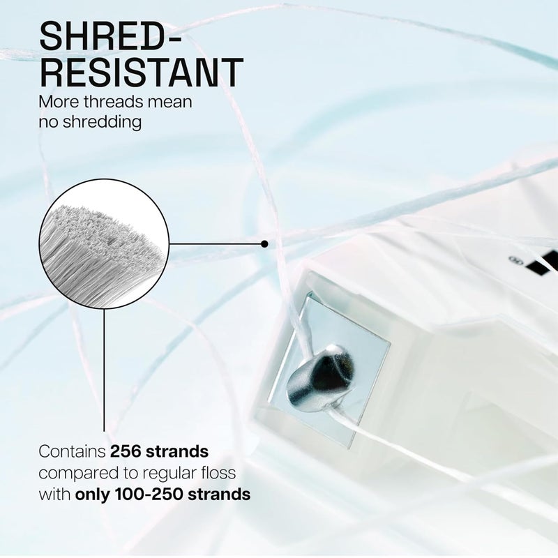 REACH Waxed Dental Floss,Unflavored, Plaque Remover for Teeth, Shred Resistant, Floss Slides Smoothly, Easy to Use, Waxed, Deep Cleaning Teeth, Oral Care, PFAS Free, for Adults & Kids, 1 Pack, 55 yd - Image 3