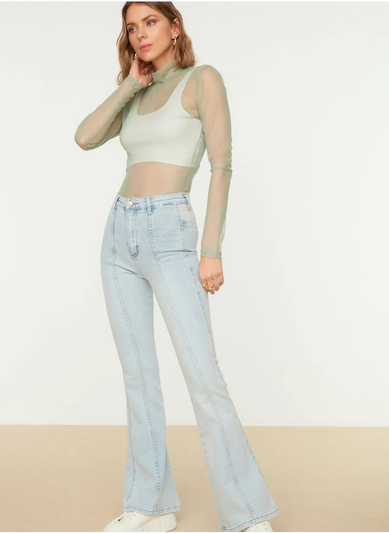 trendyol Colorblock High Waist Jeans