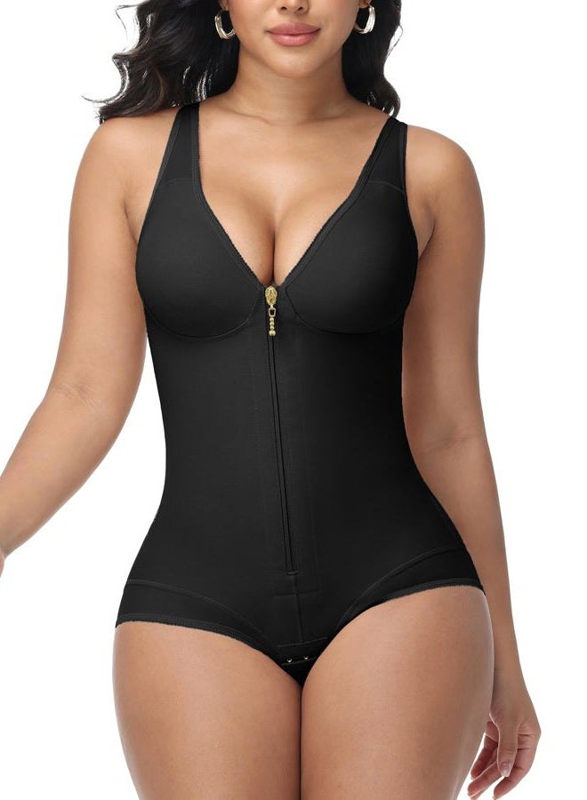 SHAPSHE Fajas Body Shaper Colombianas Moldeadoras Tummy Control Shapewear Compression Garment, Black, M - Image 1