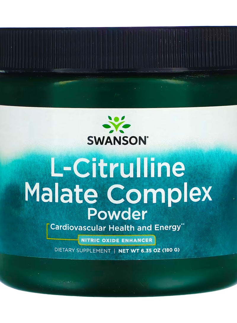 سوانسون مسحوق مركب مالات ل-سيترولين  6.35 أونصة (180 جم)