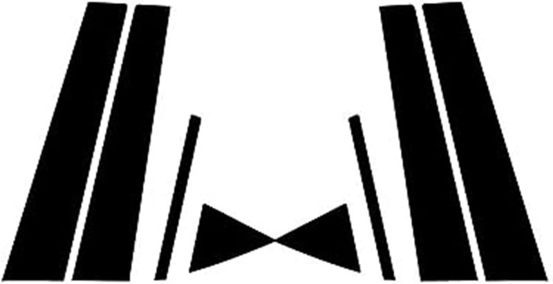 Wivplex Glossy Black Car Window Trim Cover for Hyundai - Image 1