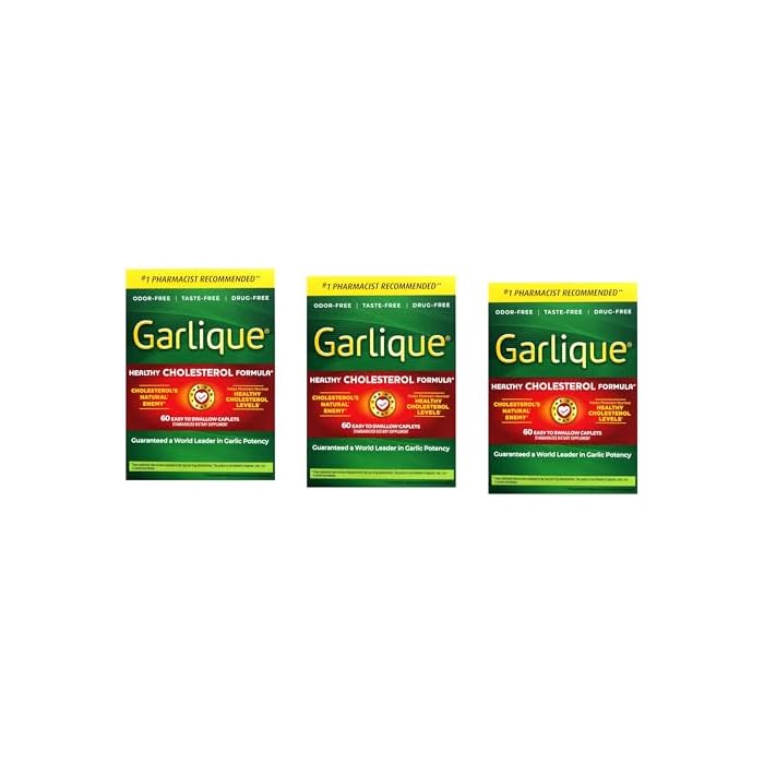 Garlique Caplets 60 Tablets (Pack of 3) - Image 1