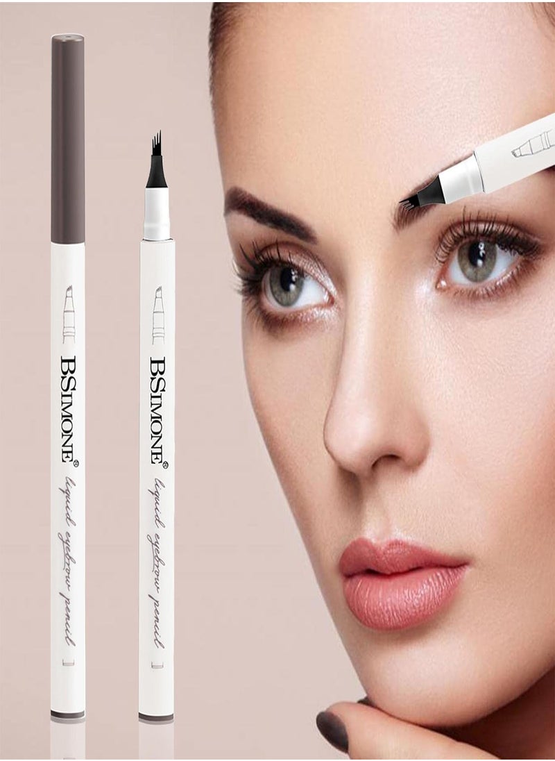 GGOOT - Eyebrow Pen | Four-Fork Lasting Liquid Eyebrow Pencil with a -Fork Tip Applicator - Eyebrow Pen for Natural Hair-Like Defined Brows - Image 1