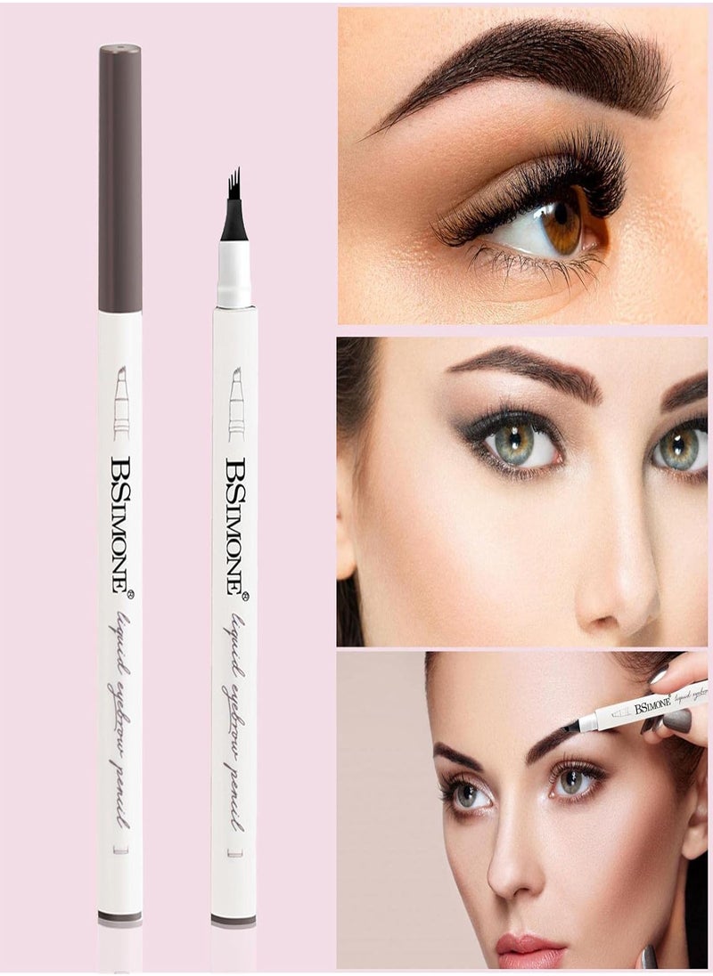 GGOOT - Eyebrow Pen | Four-Fork Lasting Liquid Eyebrow Pencil with a -Fork Tip Applicator - Eyebrow Pen for Natural Hair-Like Defined Brows - Image 1