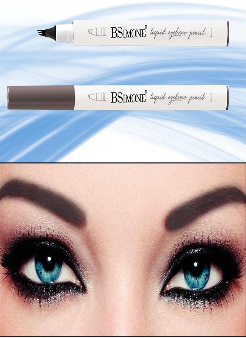GGOOT - Eyebrow Pen | Four-Fork Lasting Liquid Eyebrow Pencil with a -Fork Tip Applicator - Eyebrow Pen for Natural Hair-Like Defined Brows - Image 1