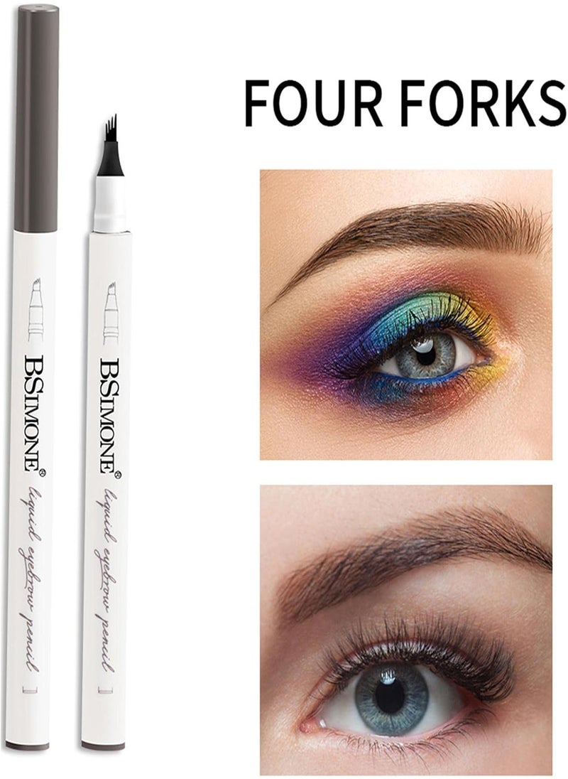 GGOOT - Eyebrow Pen | Four-Fork Lasting Liquid Eyebrow Pencil with a -Fork Tip Applicator - Eyebrow Pen for Natural Hair-Like Defined Brows - Image 1