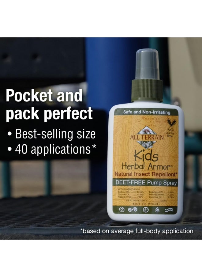 All Terrain All Terrain Kids Herbal Armor Natural, DEET-FREE Insect Repellent, Pump Spray, 4 Ounce  - Image 5