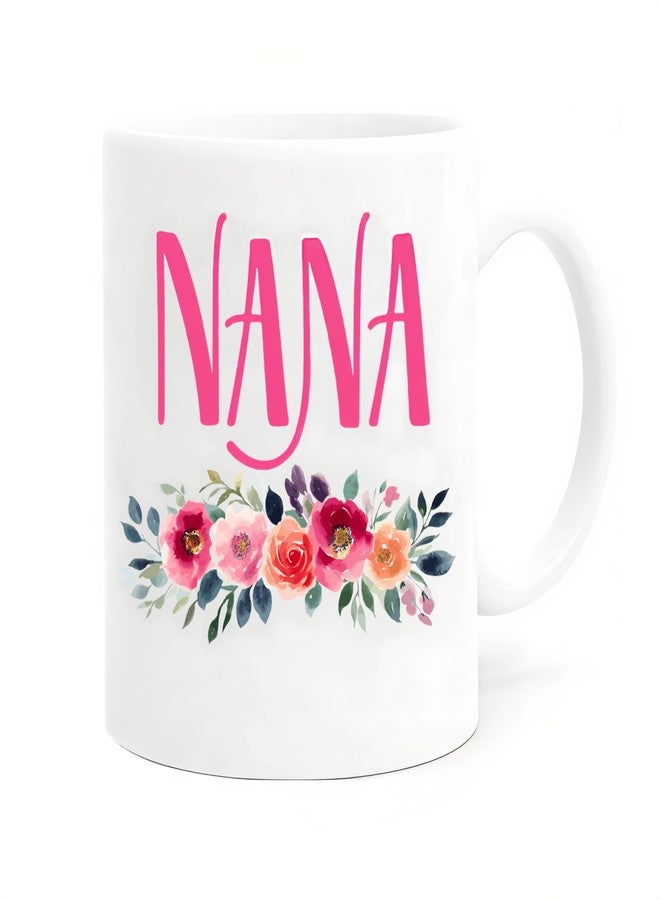 HAFOUXIGM Nana Coffee Mug - Best Nana Ever Gifts for Women, 11oz Retro Ceramic Cup, Mothers Day Birthday Gifts from Grandkids - Image 1