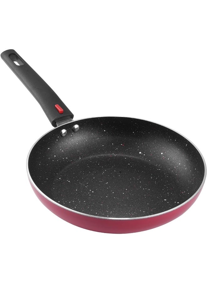 Vinod Popular Non Stick Frypan 24 cm with Sturdy Riveted and Bakelite Handle - Image 5