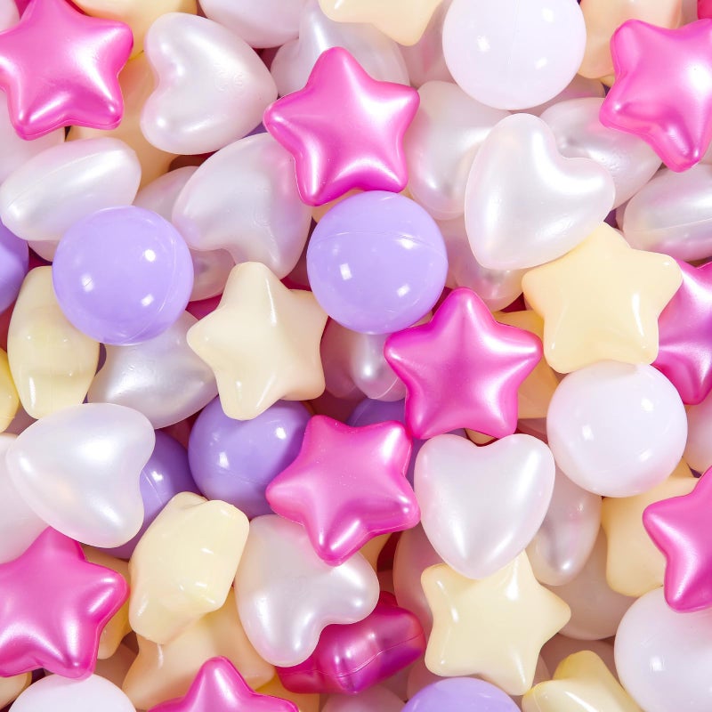 STARBOLO Star Ball Pit Balls for Toddlers -100pcs Phthalate Free BPA Free Crush Proof Play Balls Macaron Children's Ocean Balls Play Tent Pool Playhouse Playpen Party Decoration. - Image 1