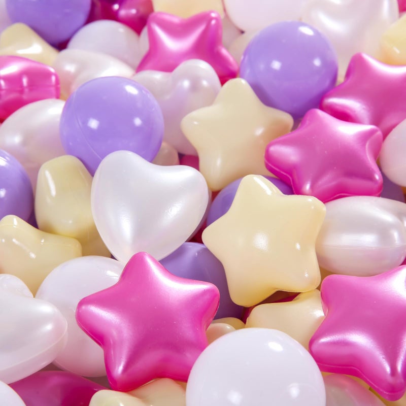 STARBOLO Star Ball Pit Balls for Toddlers -100pcs Phthalate Free BPA Free Crush Proof Play Balls Macaron Children's Ocean Balls Play Tent Pool Playhouse Playpen Party Decoration. - Image 2