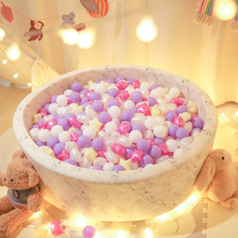 STARBOLO Star Ball Pit Balls for Toddlers -100pcs Phthalate Free BPA Free Crush Proof Play Balls Macaron Children's Ocean Balls Play Tent Pool Playhouse Playpen Party Decoration. - Image 5