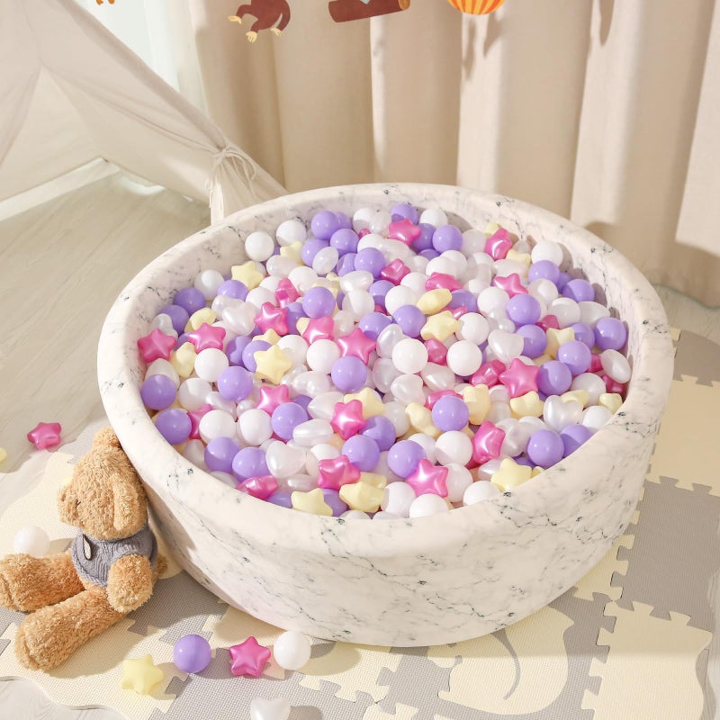 STARBOLO Star Ball Pit Balls for Toddlers -100pcs Phthalate Free BPA Free Crush Proof Play Balls Macaron Children's Ocean Balls Play Tent Pool Playhouse Playpen Party Decoration. - Image 3