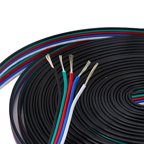 LEDENET 22AWG 5pin 33FT 10M RGBW Electrical Extension Cable Wire Extension Connection 5 Conductor Wire Line for RGBW Flexible LED Strip Lights 3528 5050 - Image 4
