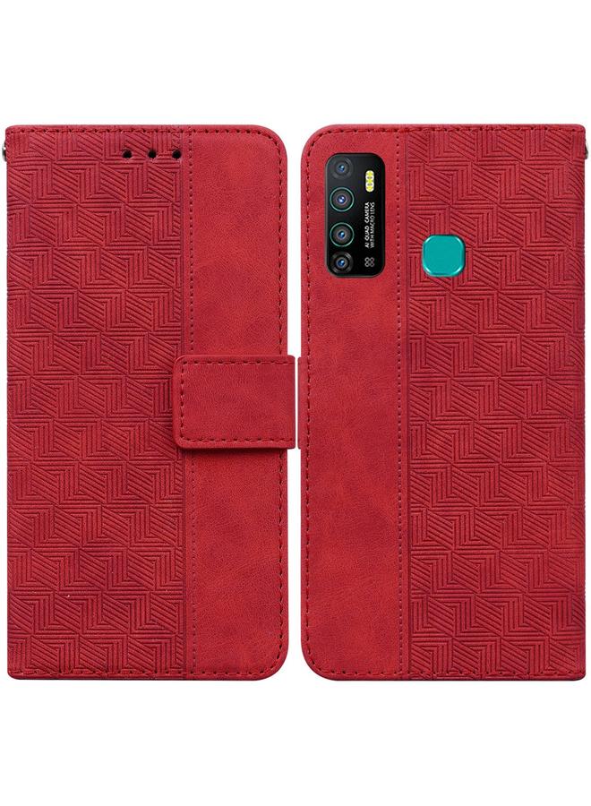 اس-توب جراب لهاتف Infinix Hot 9 X655C / Note 7 Lite مصنوع من الجلد المنقوش هندسيًا - Image 1