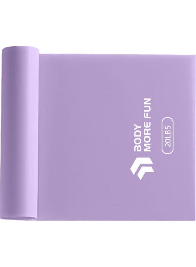 Lexi Fitness Elastic Band Women'S Yoga Strength Training Stretching Shoulder Opening Resistance Band Back Training Resistance Band Purple 20 Lbs - Image 2
