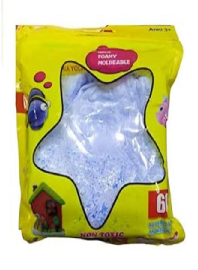 Moldable Foamy Bags 60g Mixed Color Didactic Slime (Baby Blue) 