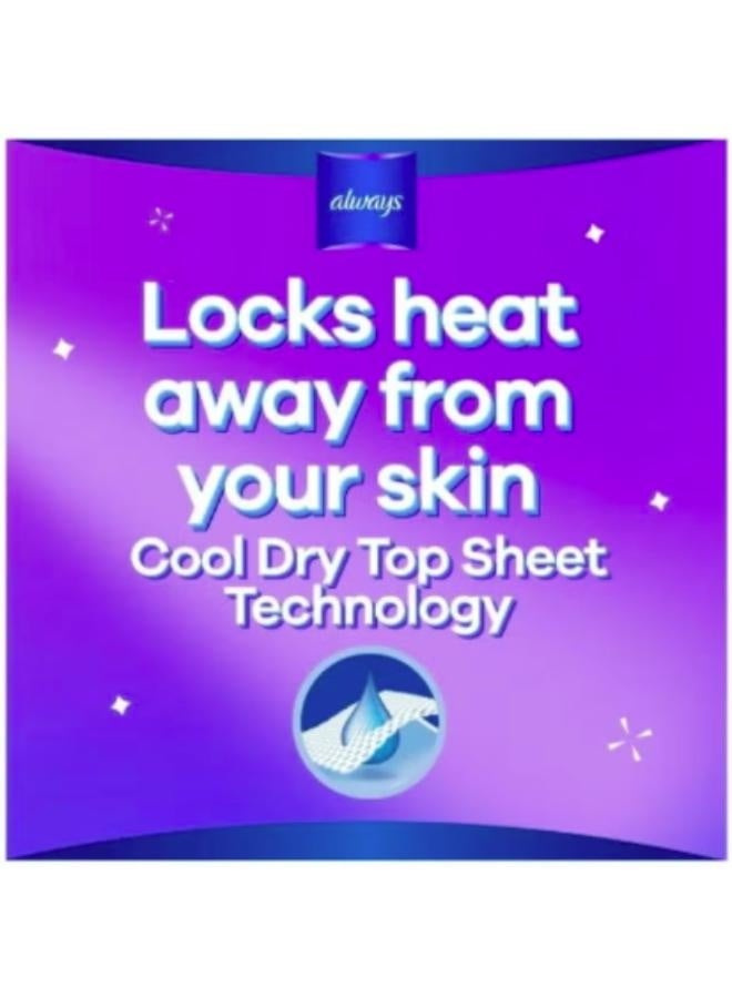 Always Cool And Dry No Heat Feel Maxi Thick Sanitary Pads With Wings - 50 Pad Count Large - Image 4
