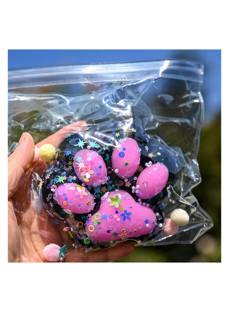 Cat Paw Squishy Toys for Stress Relief, Soft squeeze toy，Super Soft Squeeze Fidget Toys Giant Paw Squishy for Kids Adults 1 pc random color - Image 1