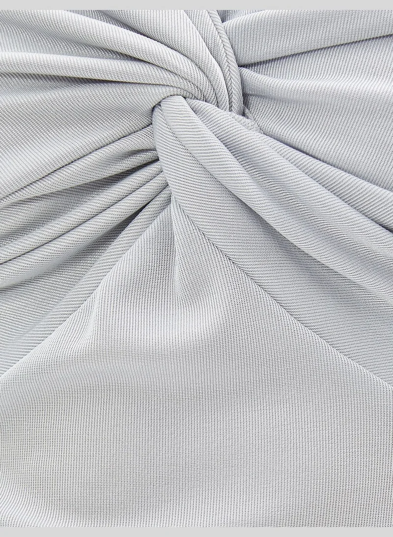 KOTON Knot Detail V Neck Sleeveless Tank Top