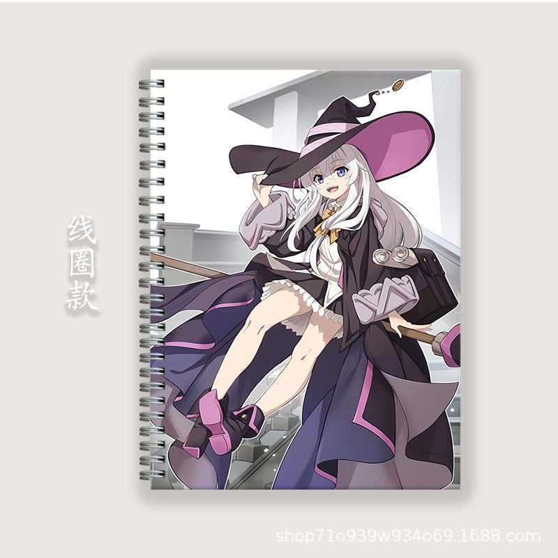 Irene A5B5A4 Notepad Hard Shell Coil Notebook Homework Book Horizontal Line English Book Two-Dimensional Student - Image 4