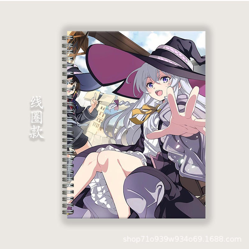 Irene A5B5A4 Notepad Hard Shell Coil Notebook Homework Book Horizontal Line English Book Two-Dimensional Student - Image 5