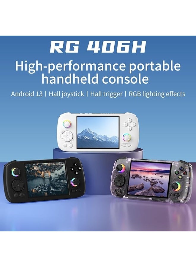 Voacle RG406H Retro Handheld Gaming Console Android 13 Unisoc T820 4-Inch Touch Screen 128GB Black - Image 3