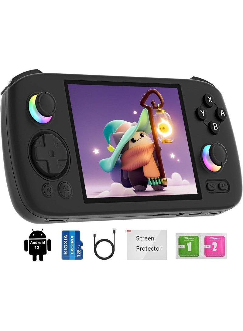 Voacle RG406H Retro Handheld Gaming Console Android 13 Unisoc T820 4-Inch Touch Screen 128GB Black - Image 1