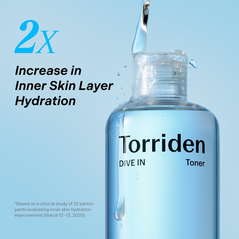 Torriden Dive in Toner 300ml (10.14 fl. oz.) | pH Balancing Facial Toning Water for Dry Skin | Hyaluronic Acid, Panthenol, Allantoin - Image 5