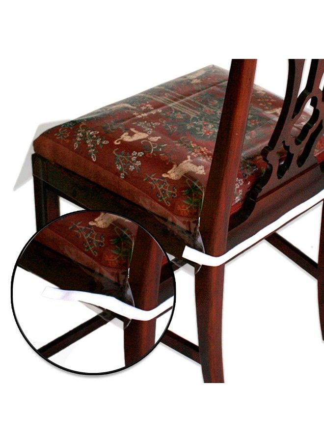 LAMINET New & Improved Deluxe Heavyduty Waterproof Spill Resistant Removable Crystalclear Plastic Adjustable Patented Chair Seat Protector Fits Chair Seats Up To 21″ X 21″ Set Of 2 - Image 5