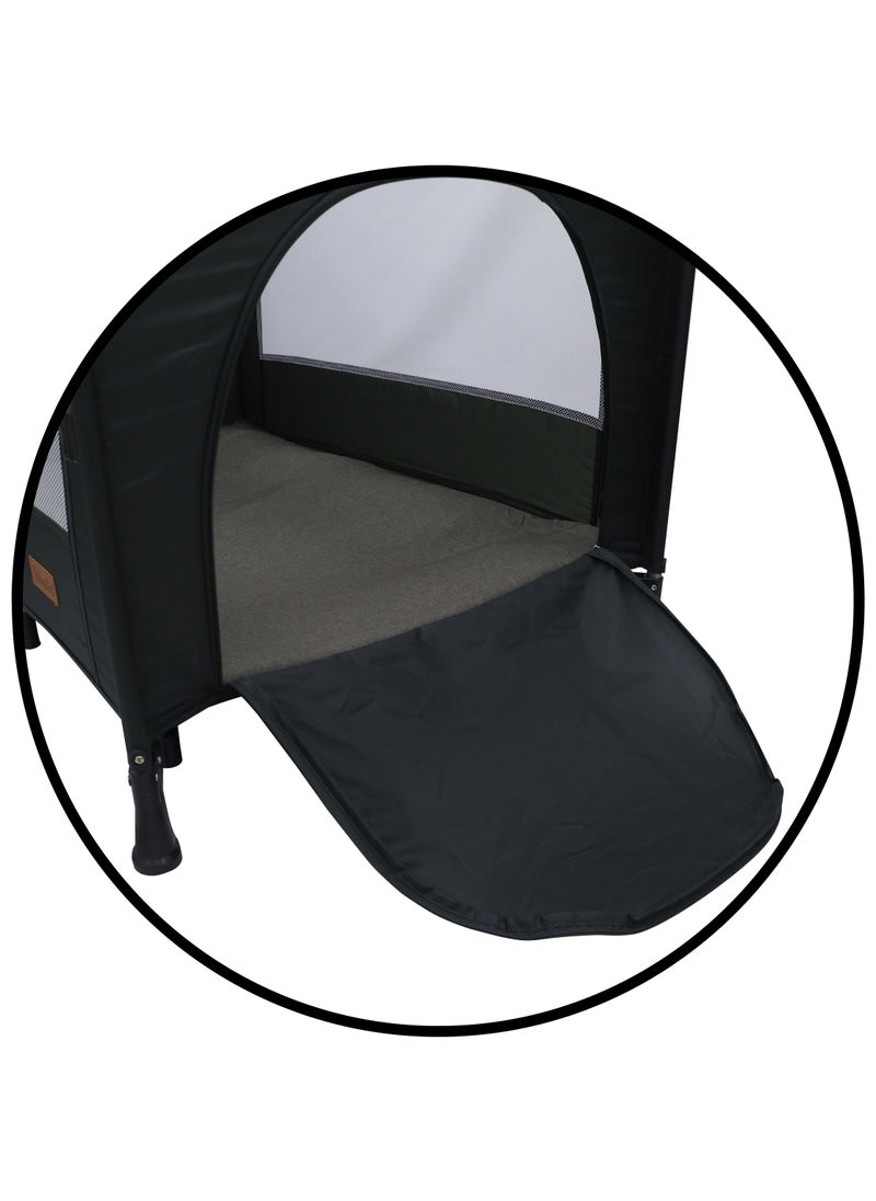 Bebesitos Next To Me Baby Nursery Center Comfortable Bed and Safe Playpen with Rocking Function 2-stage design for Newborn to Toddlers - Grey  - Image 4