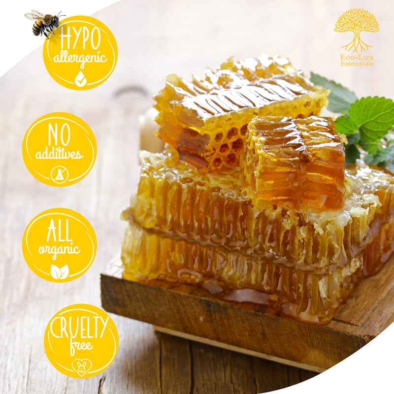 Eco-Lux Essentials Eco Lux 8 Yellow Beeswax Blocks 100% Pure Natural Organic Bees Wax 6.5oz - Image 3
