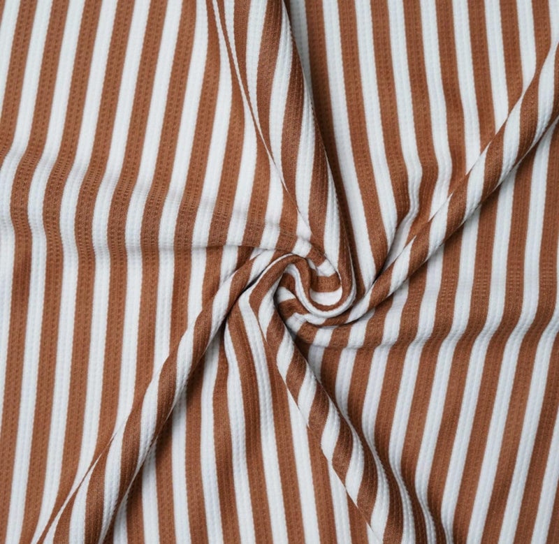 Mack Jonney Men's Striped Cotton Rich Collar Neck T Shirt | Collar Tshirts | Half Sleeves | Striped-Regular Fit-MM438-nw Brown - Image 5