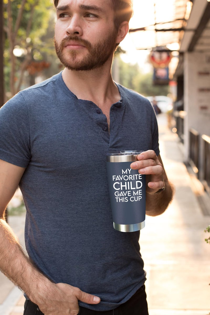 NewEleven Gifts For Dad - Birthday Gifts For Dad From Daughter  Son  Kids - Husband Gifts - Birthday Present Ideas For Father  Husband  New Dad  Bonus Dad From Daughter  Son - 20 Oz Tumbler - Image 4