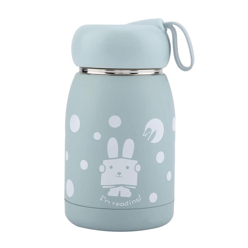 HAPPY BORN Glass Water Bottles Cute Water Bottles Double Layer Kids Water Bottle for School Cute Rabbits Thermos Kids Tumbler Thermos Cup Insulated Mug for Travelling Outdoor SportsPack of 1