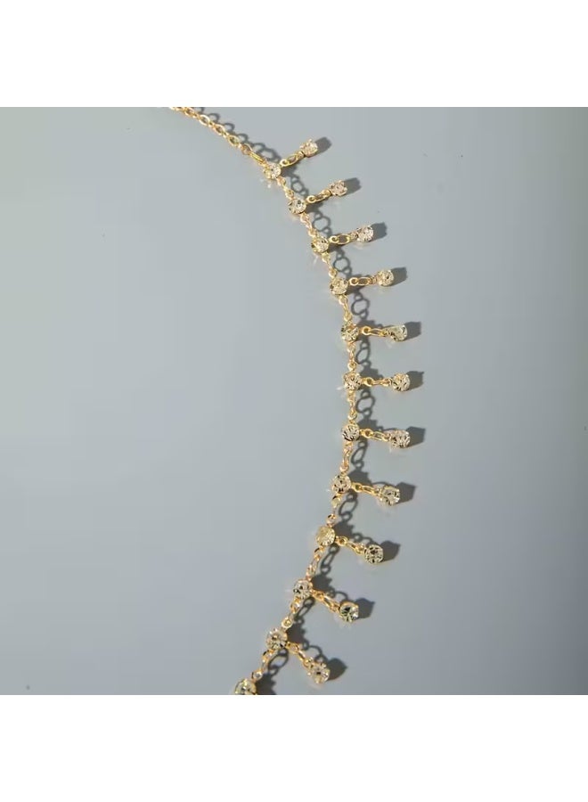 aeen Elegant Rhinestone Head Chain Necklace & Hair Jewelry – Dainty Layered Beaded Design with Statement Piece, Clip-On Closure for Parties, Weddings, Prom, and Special Occasions - Image 5