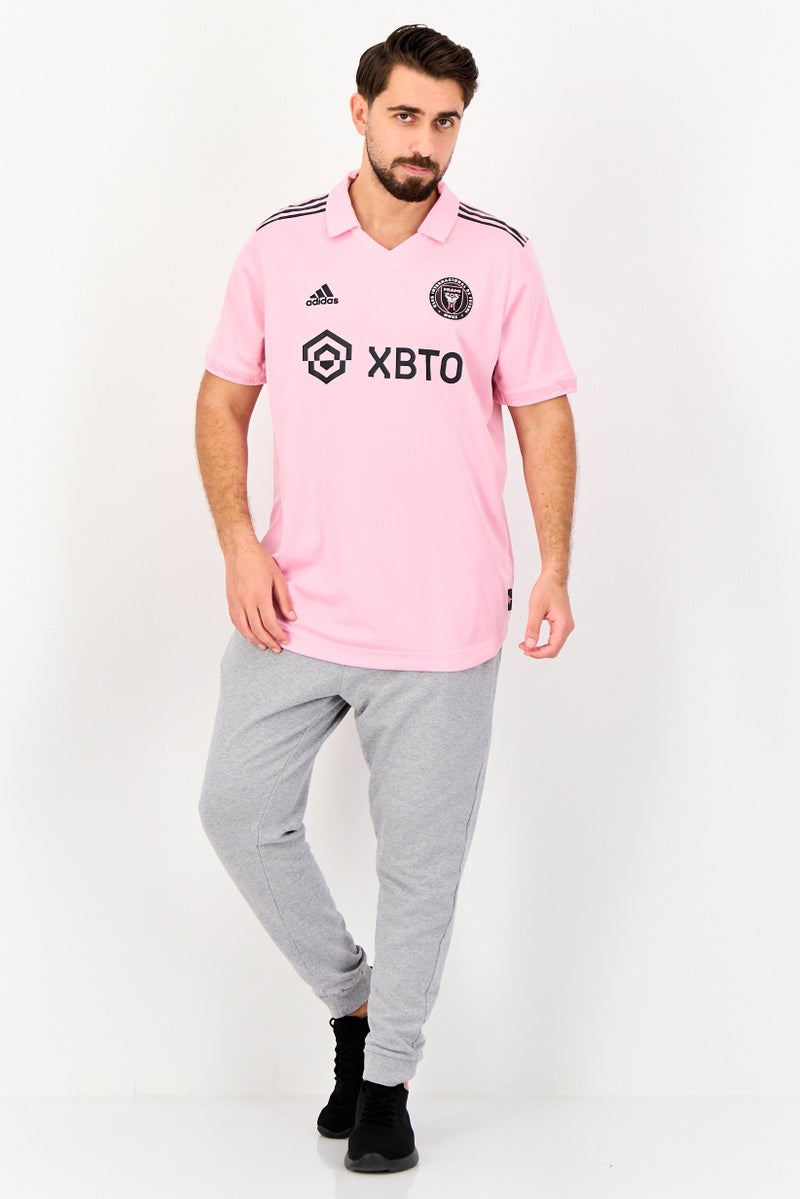 Adidas Men Sportswear Fit Short Sleeve Soccer Jersey, Pink - Image 3