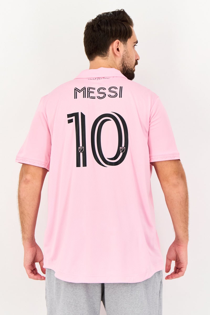 Adidas Men Sportswear Fit Short Sleeve Soccer Jersey, Pink - Image 2
