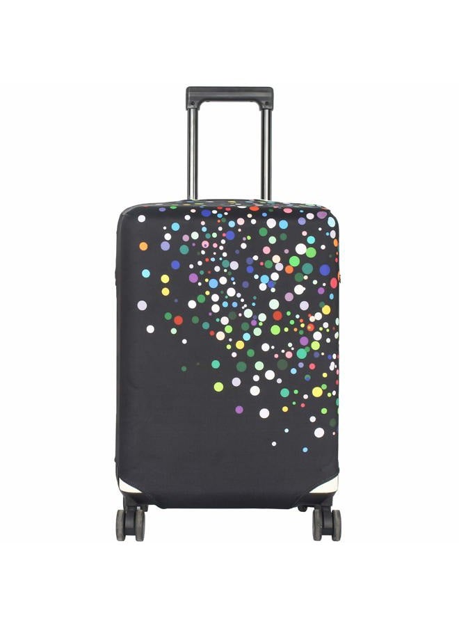 HYPER VENTURE Washable Luggage Cover - Fashion Suitcase Protector Fits 18-22 Inch Luggage (Color Dots, S) - Image 1