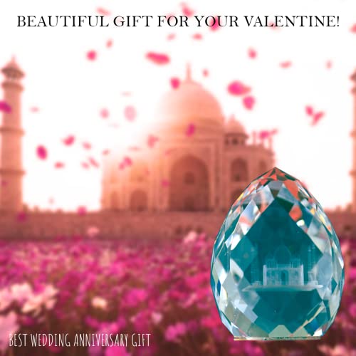 Lilone Crystal Showpiece Taj Mahal Figurine (5 cm, Clear) - Image 2
